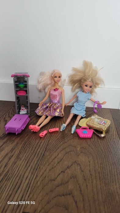BARBIE DREAMHOUSE wymarzony samolot dla lalek + 2 lalki Barbie