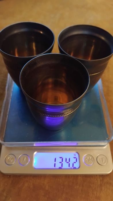 Серебряные стопки КЮЗ -новые 80 мл 44.6 грамм 1шт. Срібні чарки
Серебр