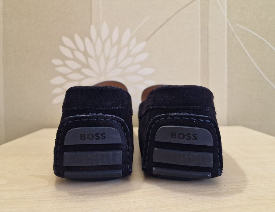 Шкіряні чоловічі мокасини Hugo Boss р.46