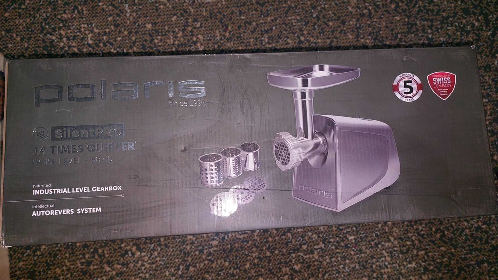 М'ясорубка POLARIS PMG 2294 Металік