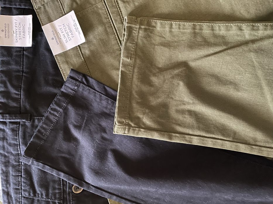 Springfild чінос оливковий и чорный 40р