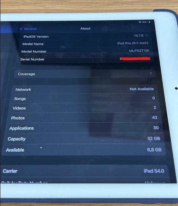 iPad Pro 9.7" Branco 32GB + Teclado Apple + Capas
