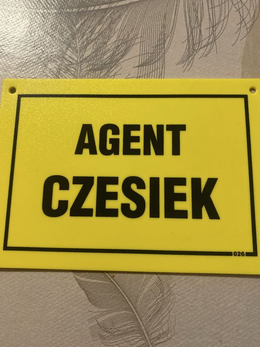 Tabliczka z imieniem Czesiek