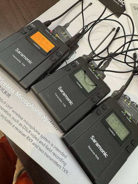 Zestaw Saramonic UwMic9 Kit 2 (RX9 + TX9 + TX9)  jak nowe