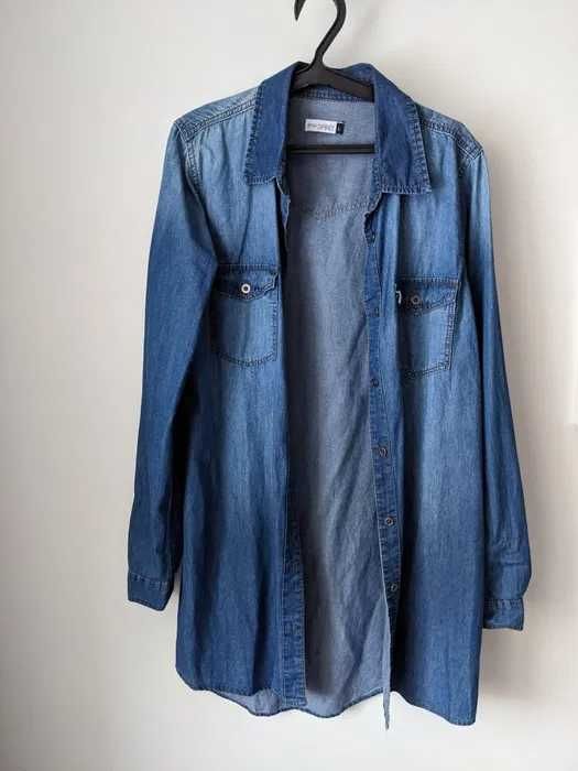 Koszula sukienka tunika jeans denim