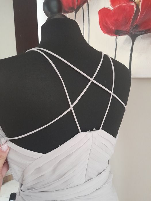 Elegancka sługa maxi sukienka S 36 asos