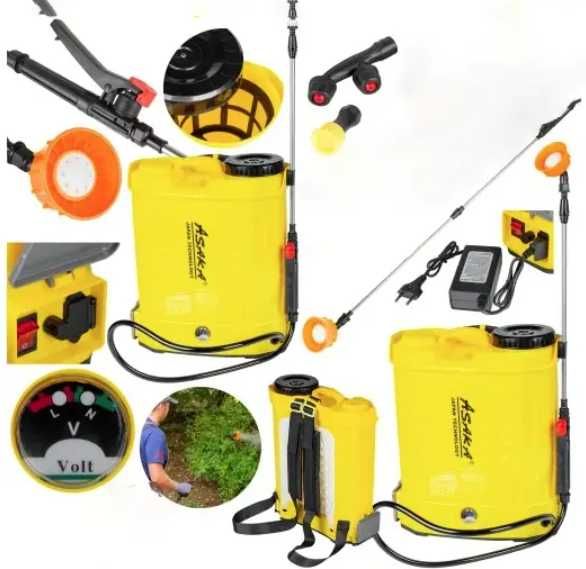 Акумуляторний оприскувач ранцевий ASAKA 12 л Садові обприскувачі
