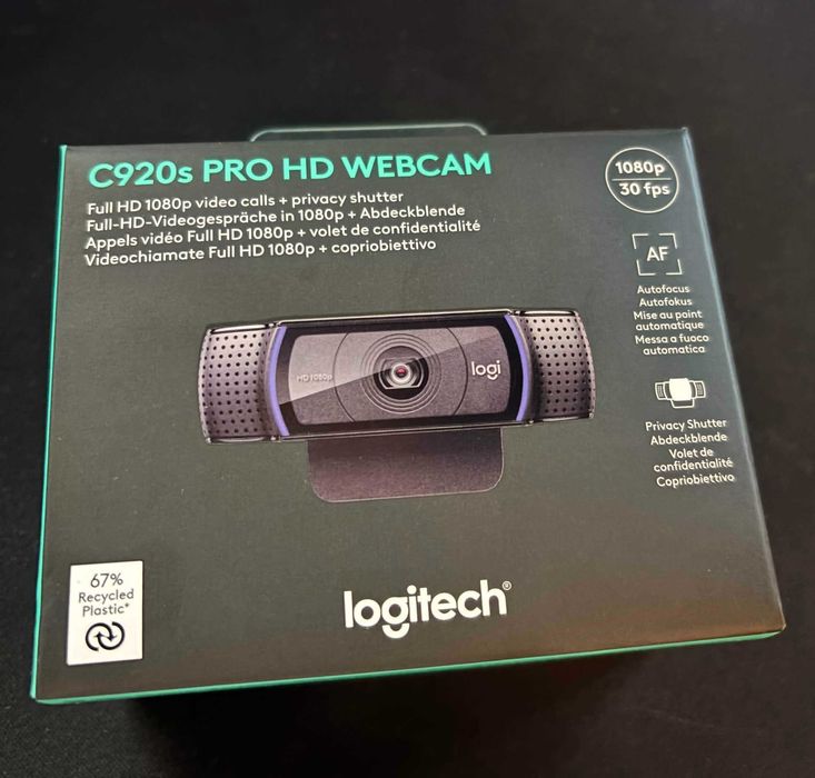 Kamera internetowa LOGITECH C920S Pro USB-A - 1080p