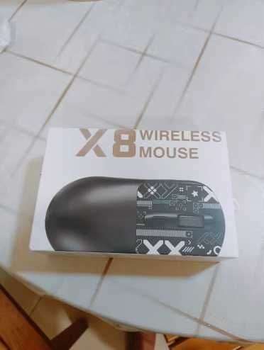 Бездротова ігрова миша X8 чорна 3 режими Bluetooth/2.4G/RGB/DPI2400