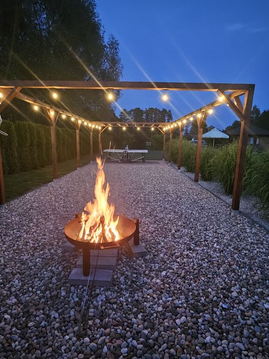 Domek letniskowy nad Jeziorem Białym.Plac zabaw.