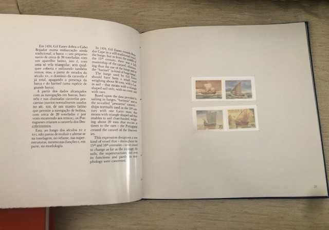 Livro de coleção dos CTT, "Os Navios dos Descobrimentos"