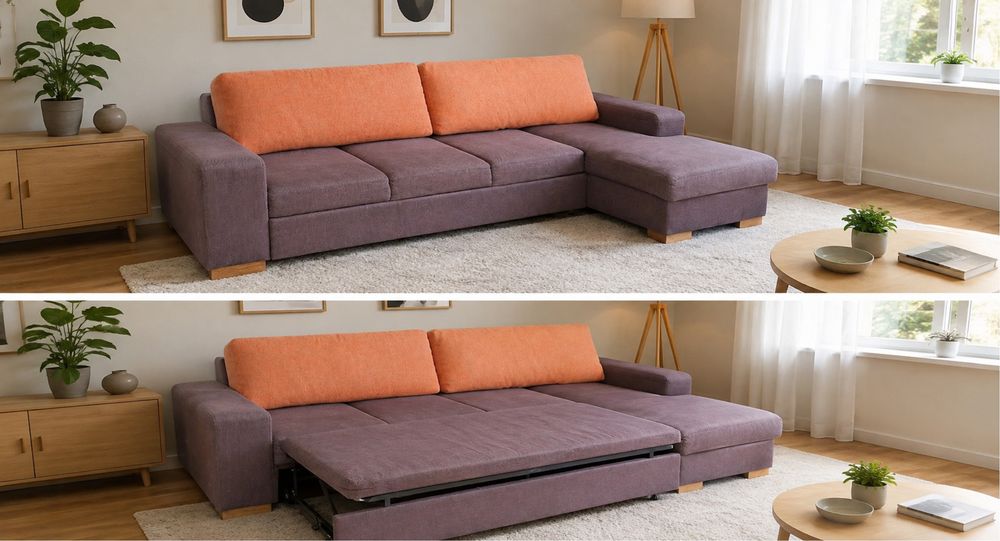 Sofa rozkładana,możliwość transportu,kontakt tylko telefoniczny.