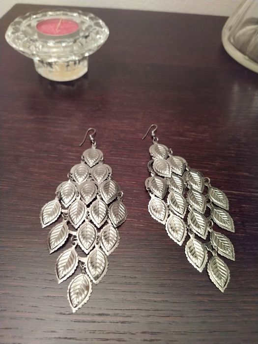 Brincos prateados boho chic - Novos!