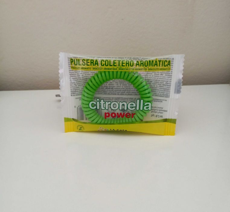 Pulseiras com citronela (mosquitos)
