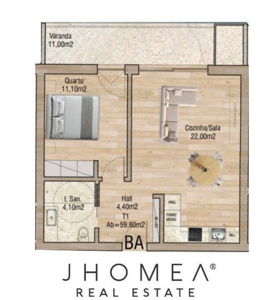 Apartamento T1 | VALLEY PLACE - Forca, Aveiro