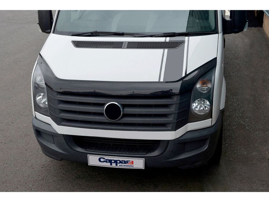 Дефлектор капота для Volkswagen Crafter 2006-2016 гг. Пластик EuroCap