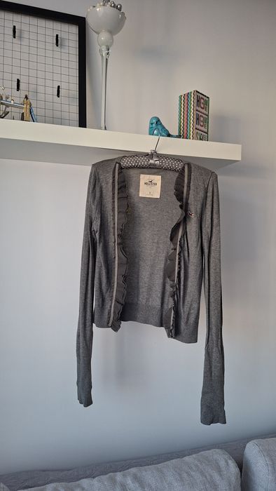 Hollister lekki bawełniany sweterek kardigan _ S