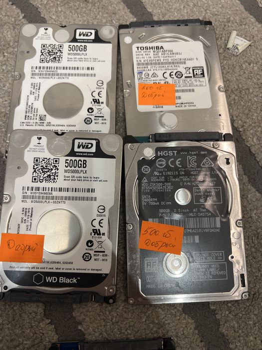 Ssd диски с Европы разные марки и размеров480/500/1т