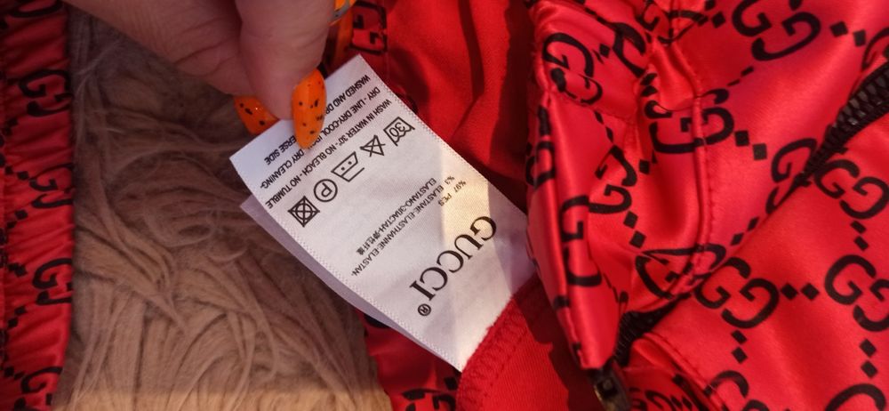 Gucci komplet S/M mega satyna logowany