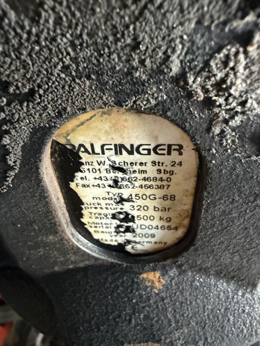 Rotor com balde Palfinger