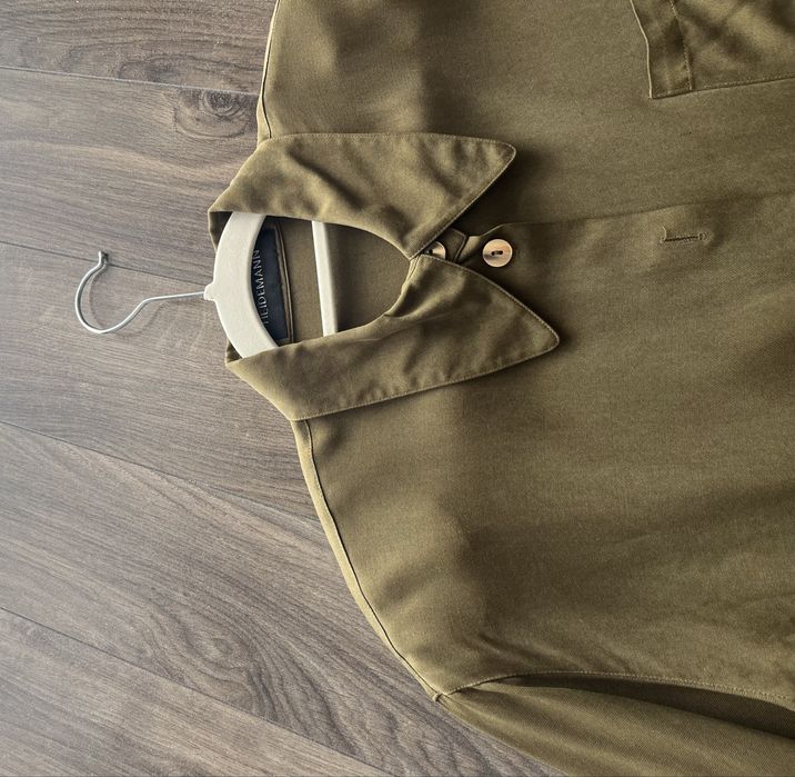Koszula khaki 100% jedwab