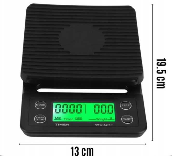 WAGA DO KAWY precyzyjna ze stoperem LCD do 5KG !