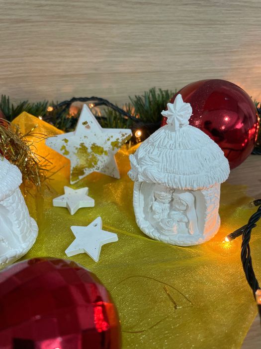 Miniatura de Presépio em Gesso Perfumado