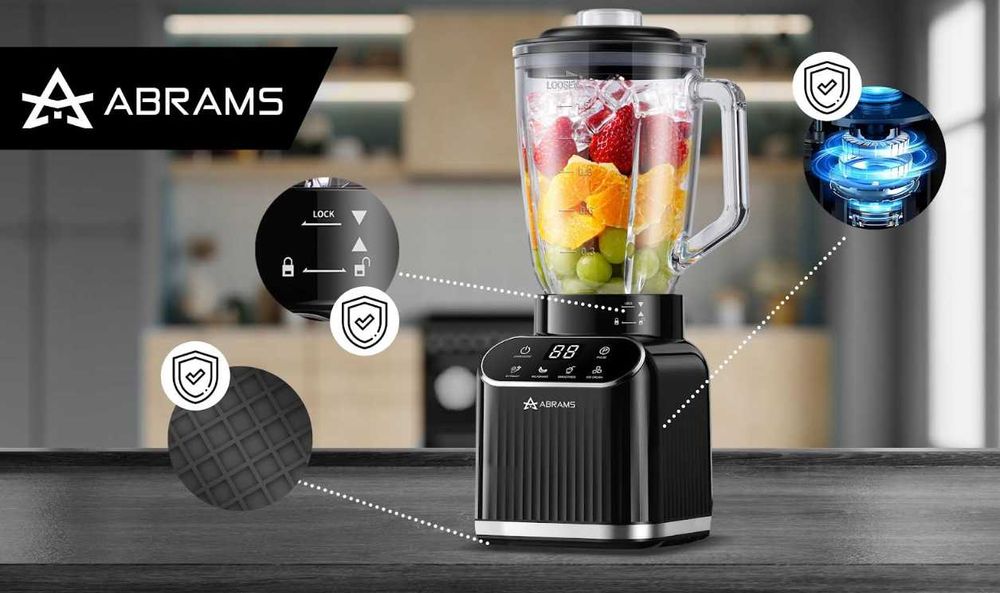 Blender Kielichowy 1500W Mikser 1,5l Bidon 600Ml Ostrza Tytanowe