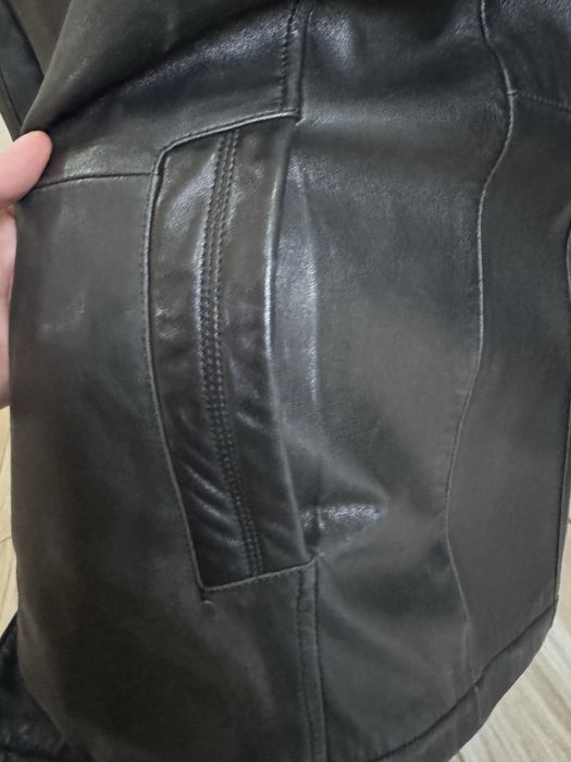 Кожана куртка мужская