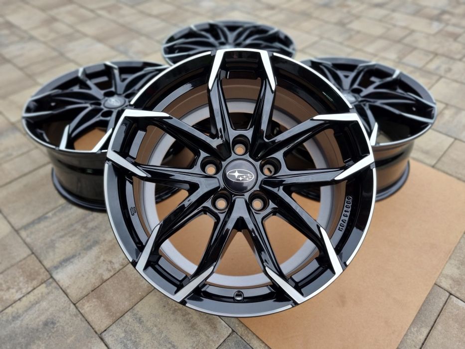 Subaru 17" Nowe Felgi alu 5x114,3 Forester Levorg Outback Czarne/Poler