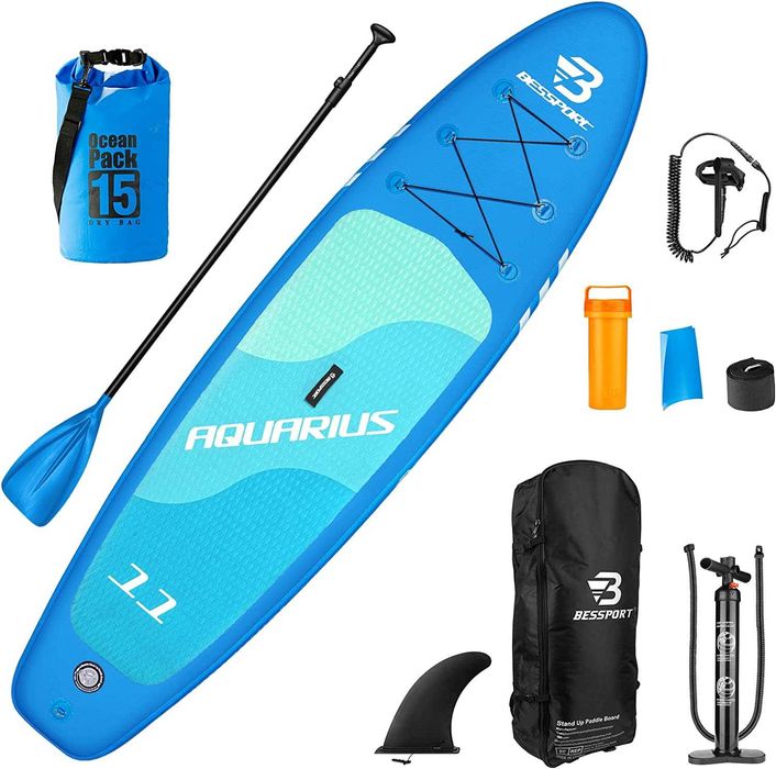 (NOVA) Prancha de Stand Up Paddle, SUP, cor azul e branco