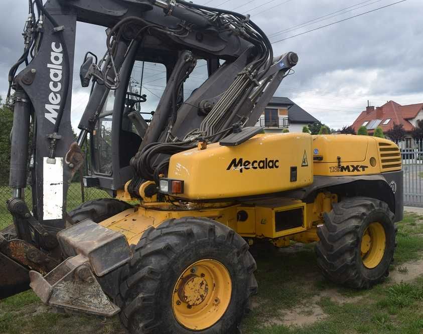 Mecalac 12MXT koparka komplet łyżek + widły