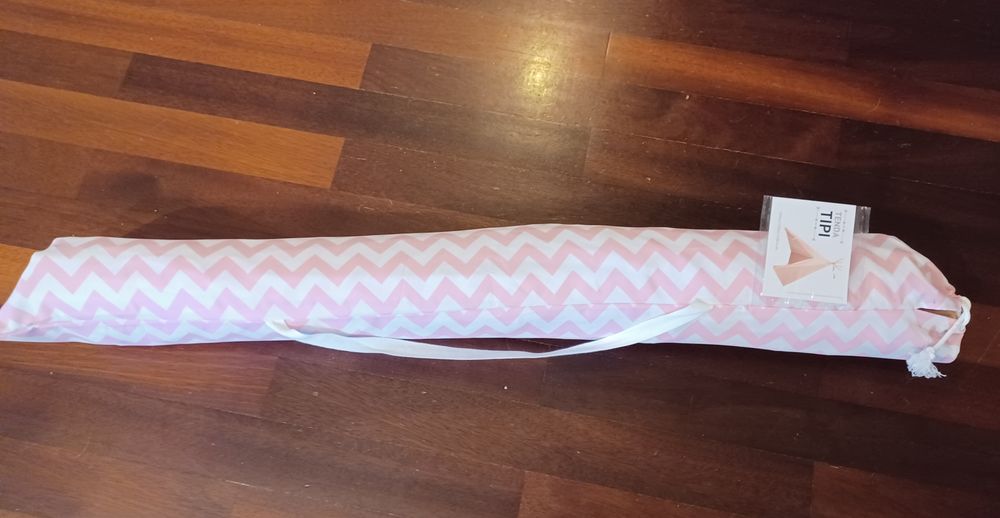Tenda tipi estampado rosa