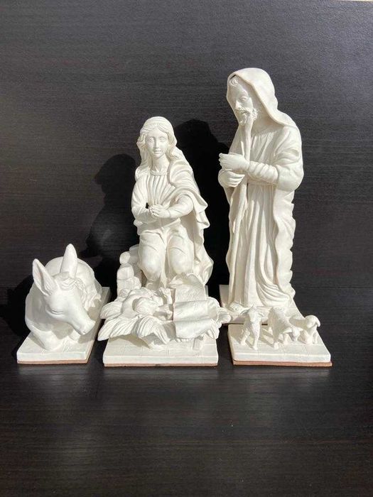 presépio Branco em porcelana'