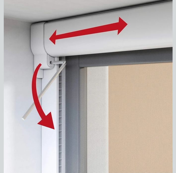 Windhager 04322 roleta okienna przeciw owadom, moskitiera z aluminium