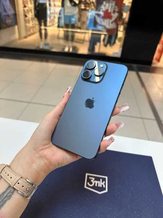 iPhone 15 Pro 128 GB Blue Titanium | jak nowy | gwarancja 2l. | raty 0