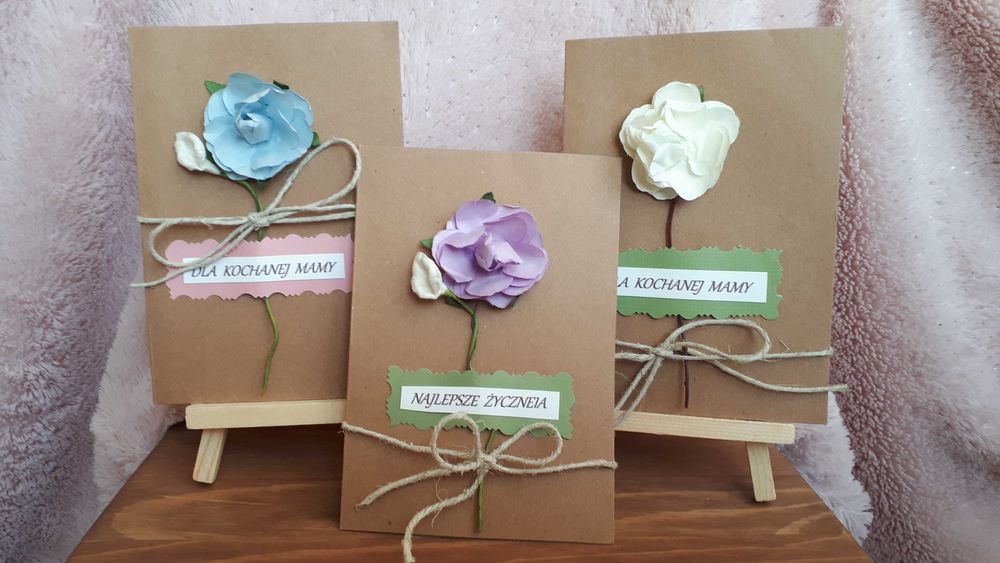 Kartki okolicznościowe Dzień Mamy Urodziny Zaproszenia 1 szt