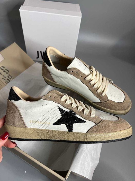 38-42 Серые кеды кроссовки Golden Goose Super-Star кросівки кеди чорні