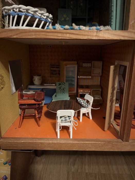 Domek dla lalek myszek lundby z wyposazeniem vintage jak maileg myszki