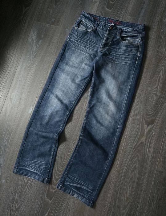 прямі джинси з гарними фейдами straight faded jeans sk8 y2k dc ск8 у2к дс