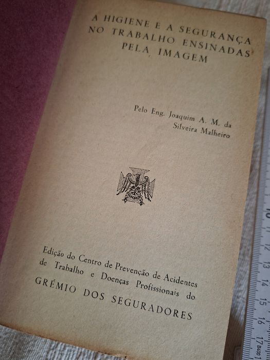 A Higiene a Segurança no Trabalho curioso livro manual antigo anos 30