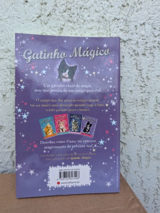 Conjunto 5 livros da coleção "Gatinho Mágico"