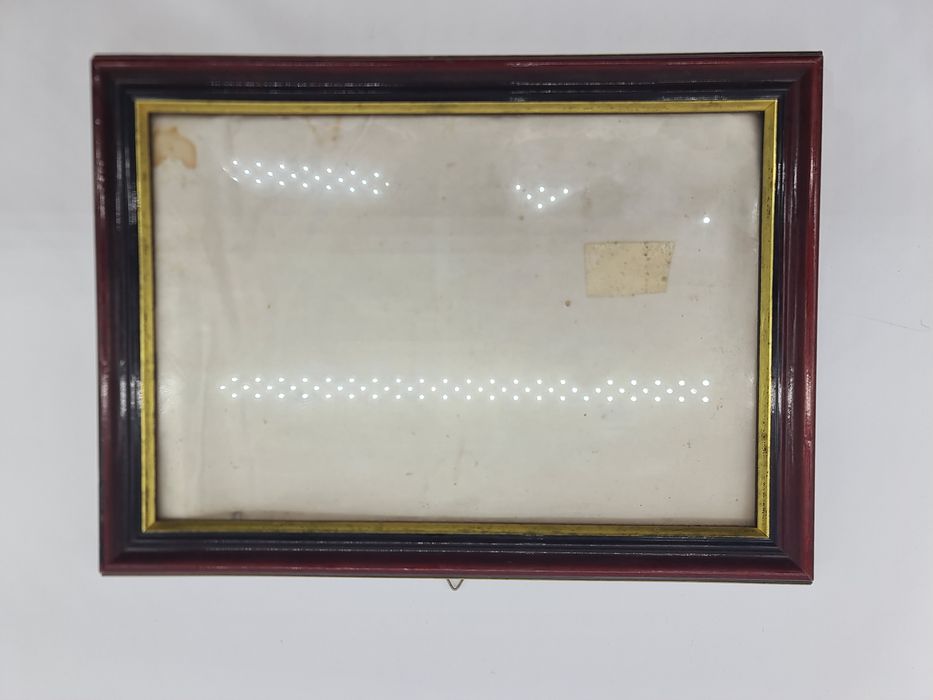 Moldura com vidro estilo vintage