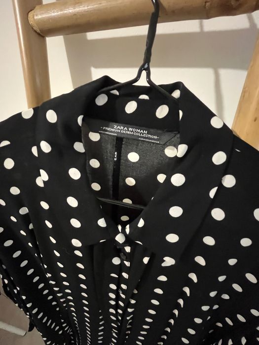 Vestido Zara bolas preto