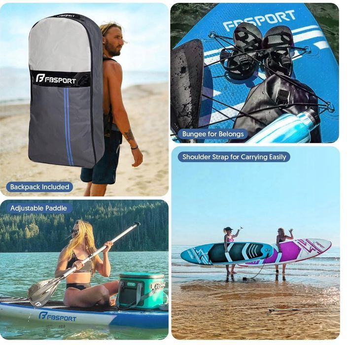 Fbsport Nadmuchiwana Deska Sup, Deska Do Wiosłowania Na Stojąco