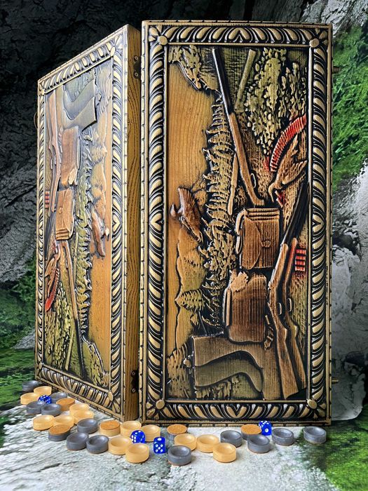 нарди нарды з дерева, охота, качки, фазани,кабан,лось,глухарі