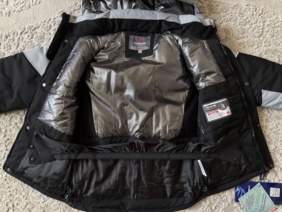 Зимова тепла термо куртка для хлопчика 140-164