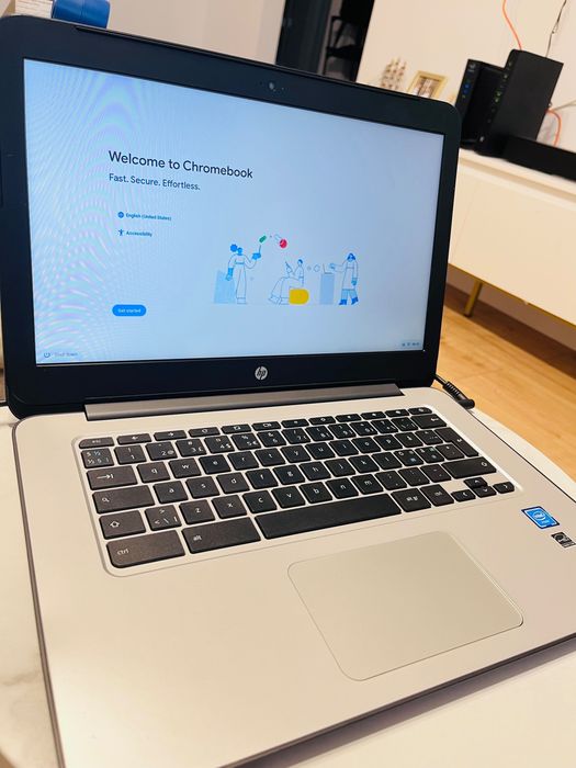 Laptop HP chrome