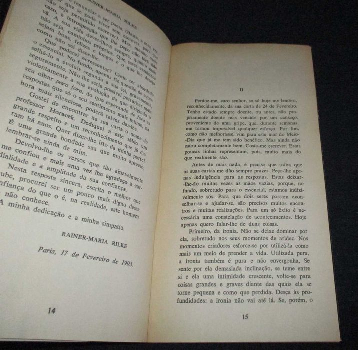 Livro Cartas a um Jovem Poeta Rainer-Maria Rilke Contexto 1986