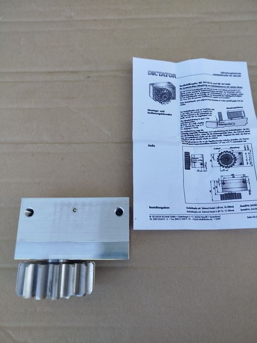 Hamulec hydrauliczny bramy przesuwne spowalniacz moduł DICTATOR NOWY